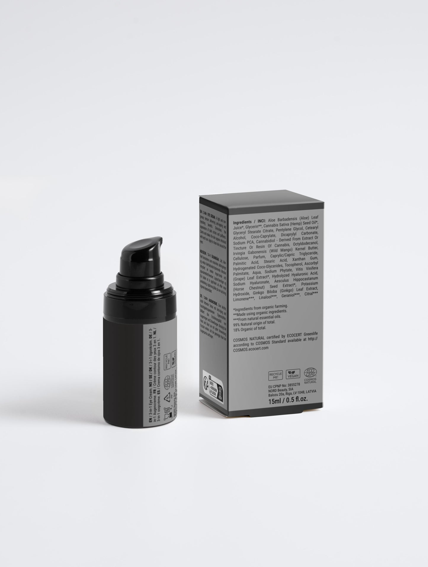 3-in-1 Eye Cream for Men, 15 ml