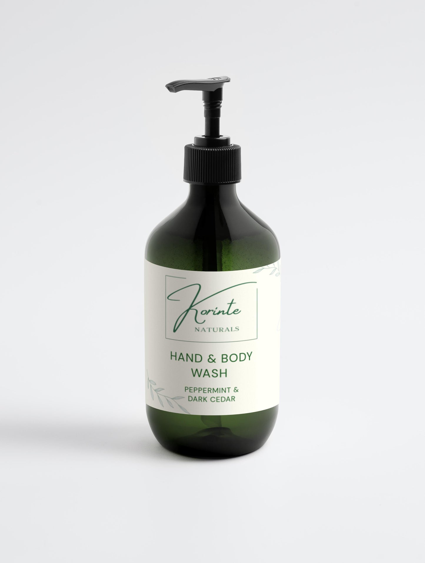 Hand & Body Wash, Peppermint & Dark Cedar, 490 ml