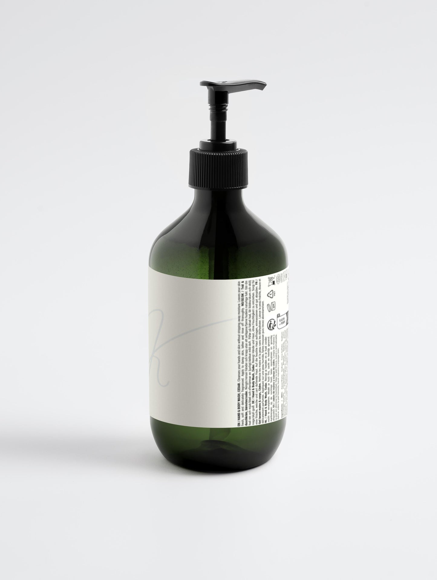 Hand & Body Wash, Peppermint & Dark Cedar, 490 ml