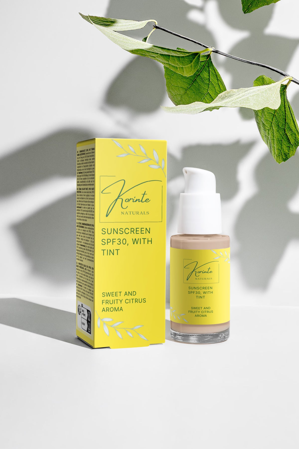 Sunscreen SPF30, with tint, 30 ml