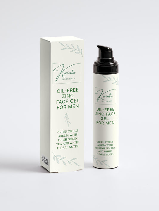 Oil-Free Zinc Face Gel for Men, 50 ml