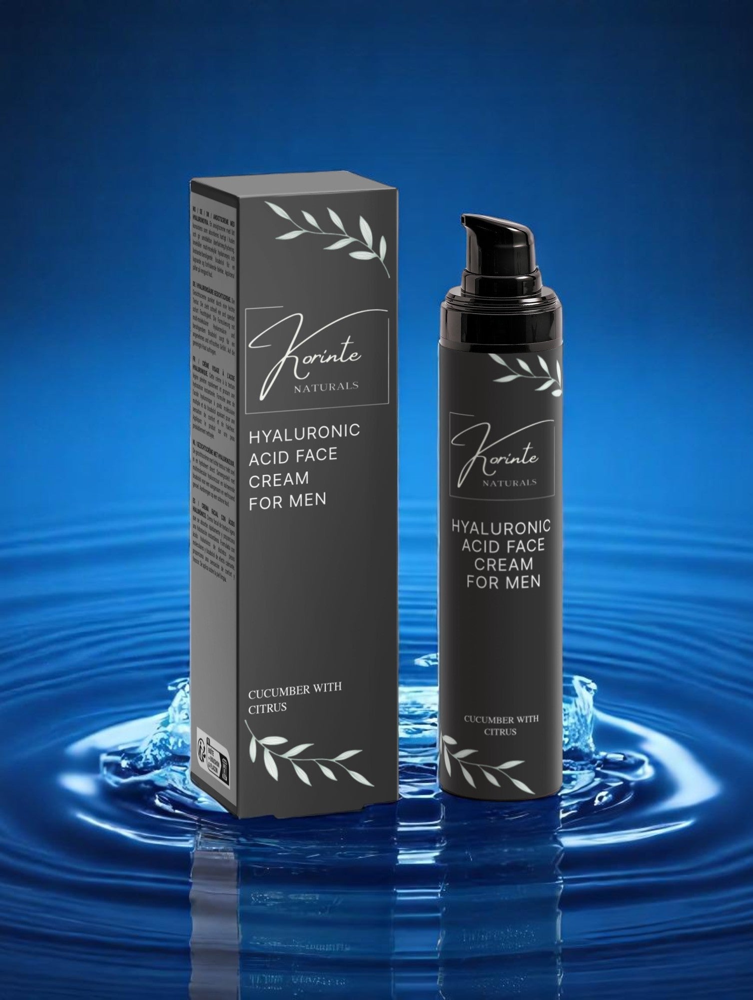 Hyaluronic Acid Face Cream for Men, 50 ml