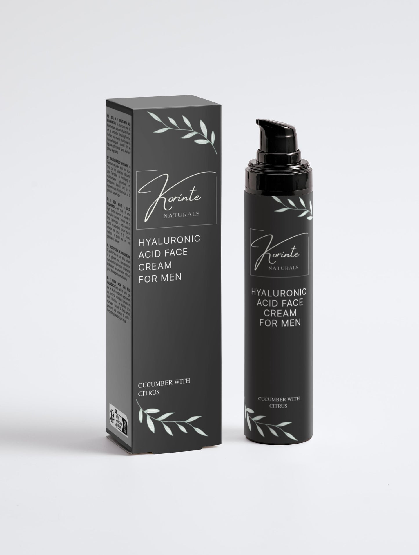 Hyaluronic Acid Face Cream for Men, 50 ml