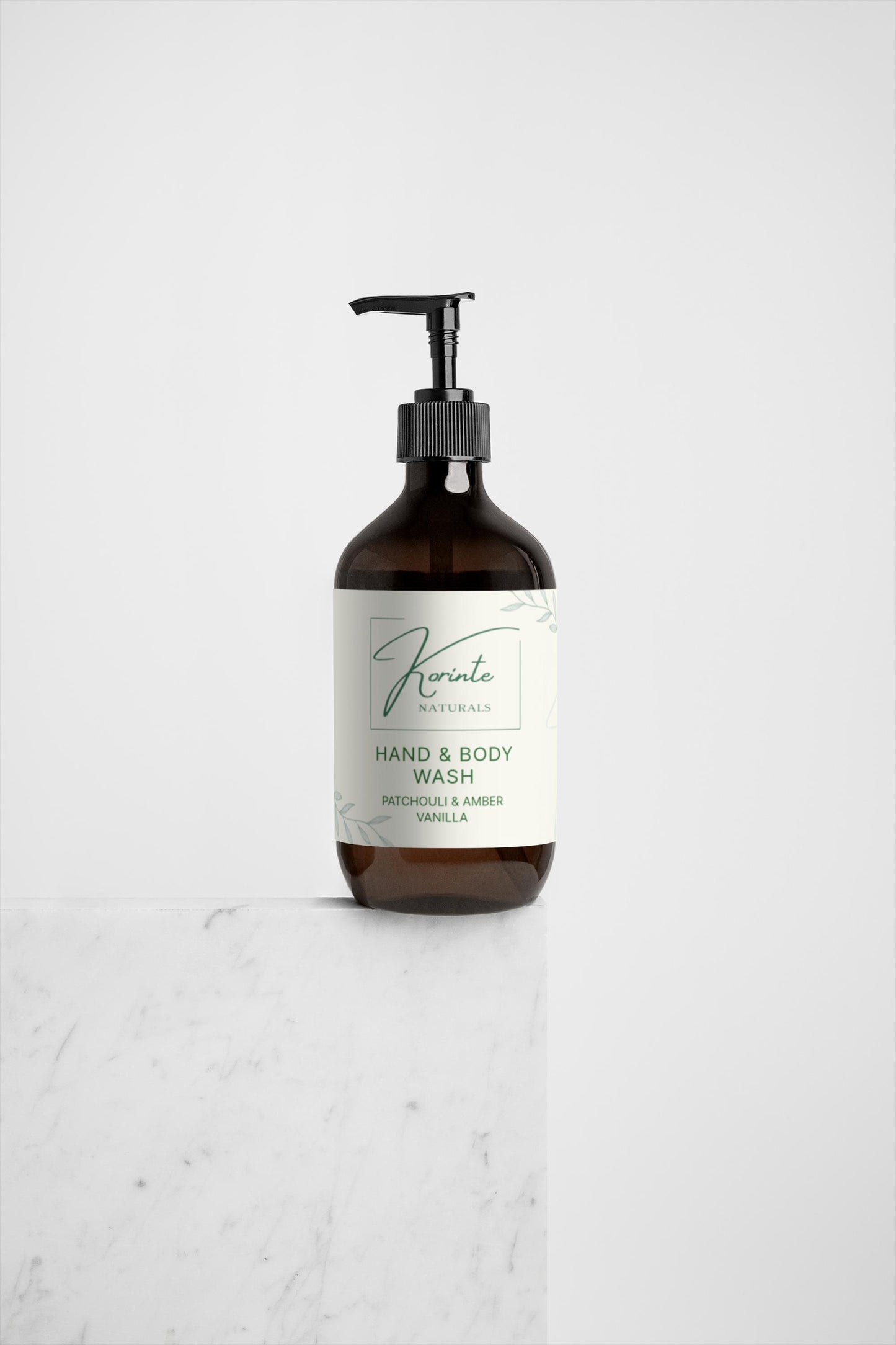 Hand & Body Wash, Patchouli & Amber Vanilla, 490 ml