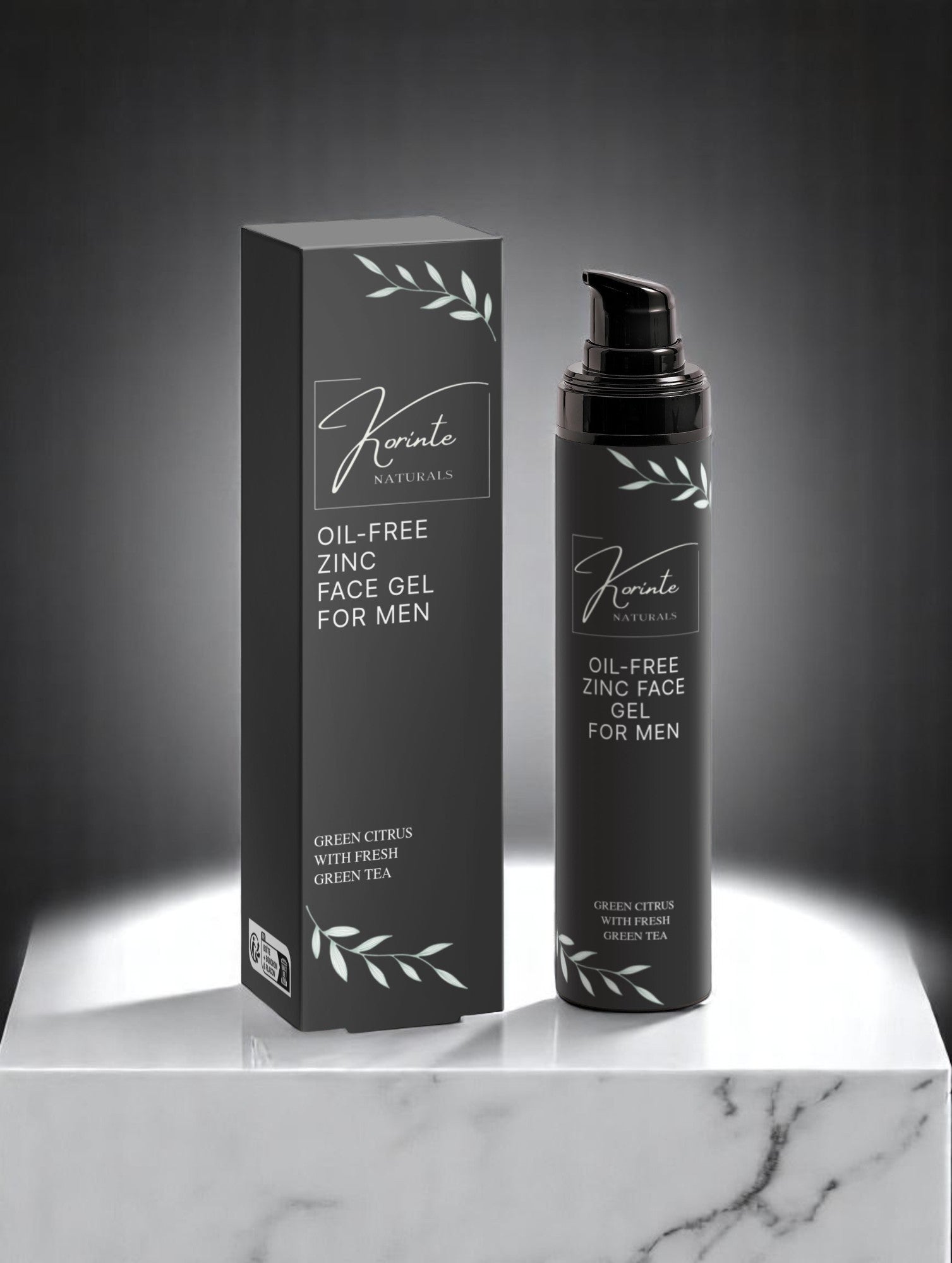 Oil-Free Zinc Face Gel for Men, 50 ml – Korinte Naturals